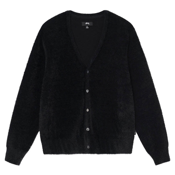 STUSSY Shaggy Cardigan Black-