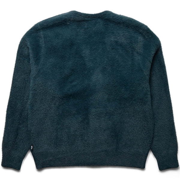 SHAGGY CARDIGAN Dark Green | Bodega