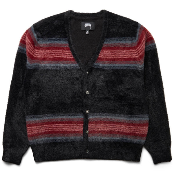 STRIPE SHAGGY CARDIGAN