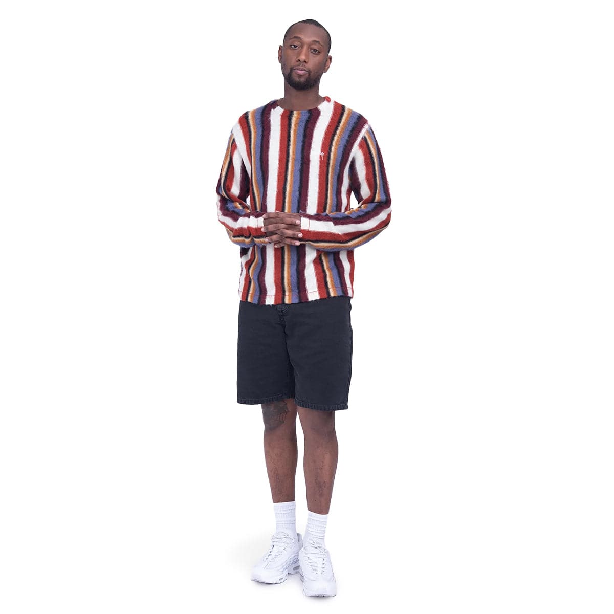 Stüssy Knitwear VERTICAL STRIPED KNIT CREW