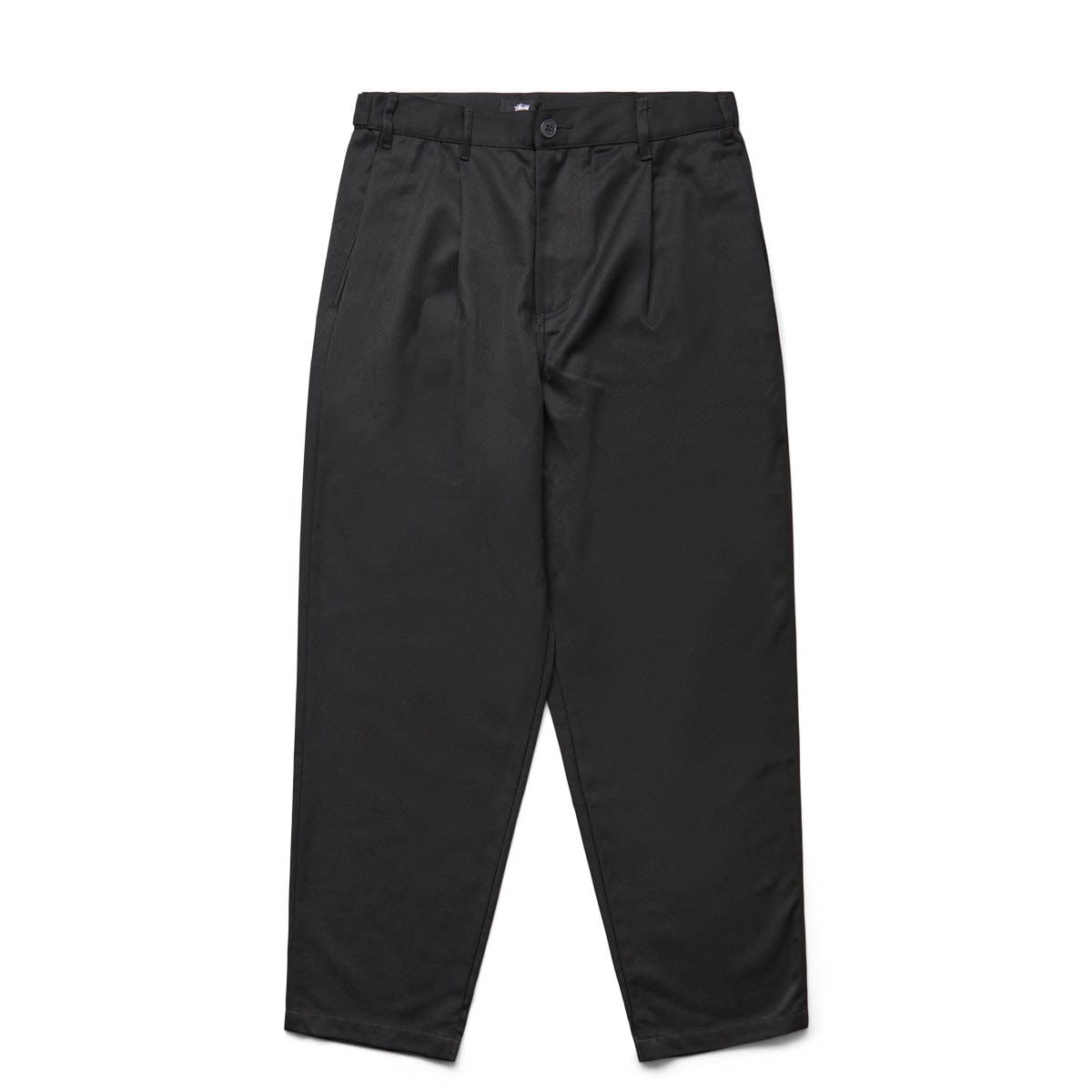 VOLUME PLEATED TROUSER BLACK | Bodega