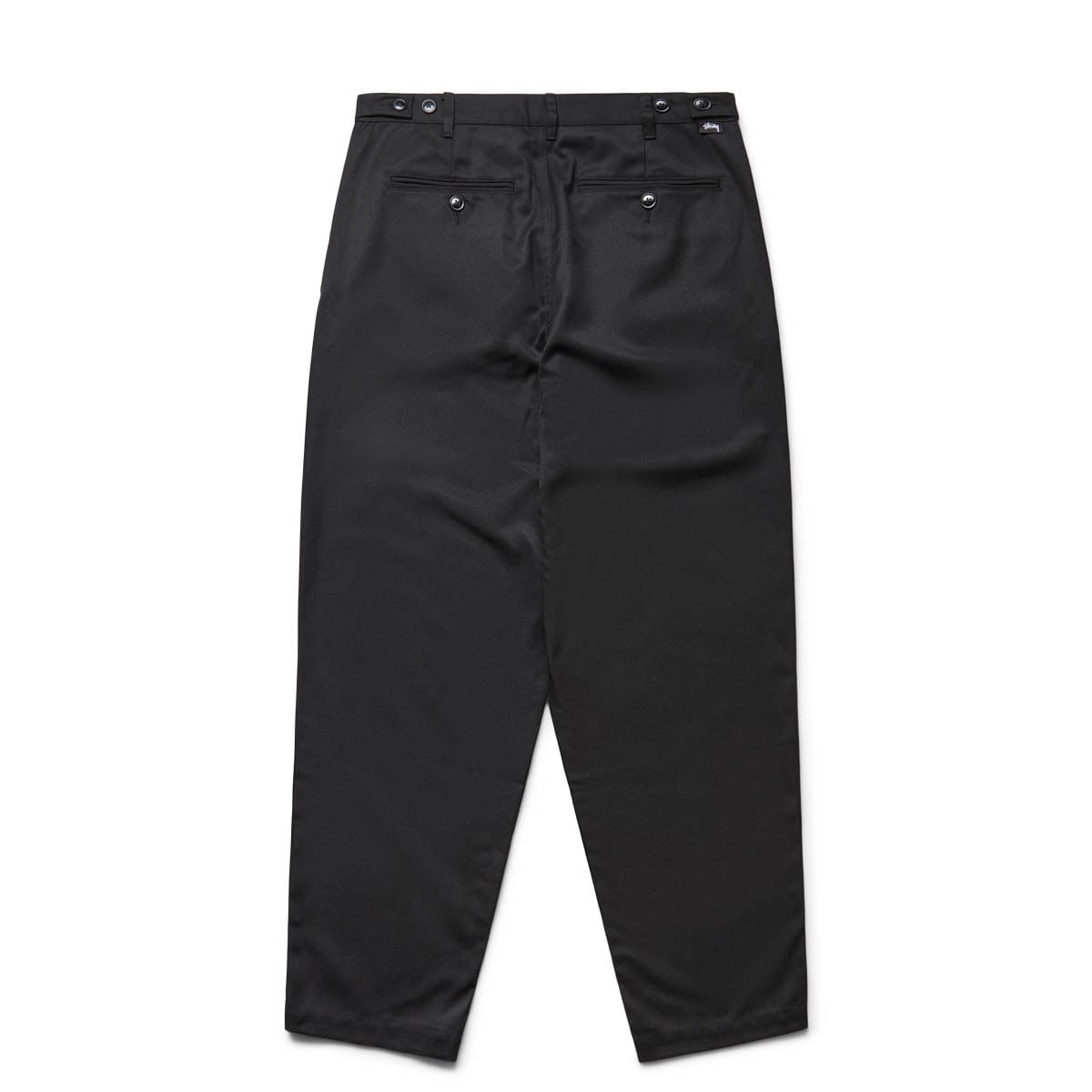 VOLUME PLEATED TROUSER BLACK | Bodega