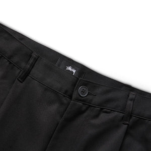 VOLUME PLEATED TROUSER BLACK | Bodega