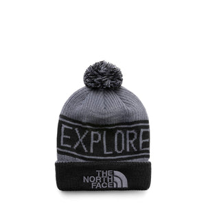 The North Face Headwear VANADIS GREY/TNF BLACK / O/S RETRO TNF POM BEANIE