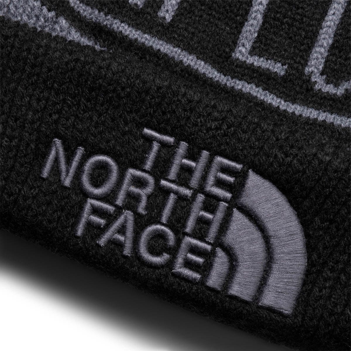 The North Face Headwear VANADIS GREY/TNF BLACK / O/S RETRO TNF POM BEANIE