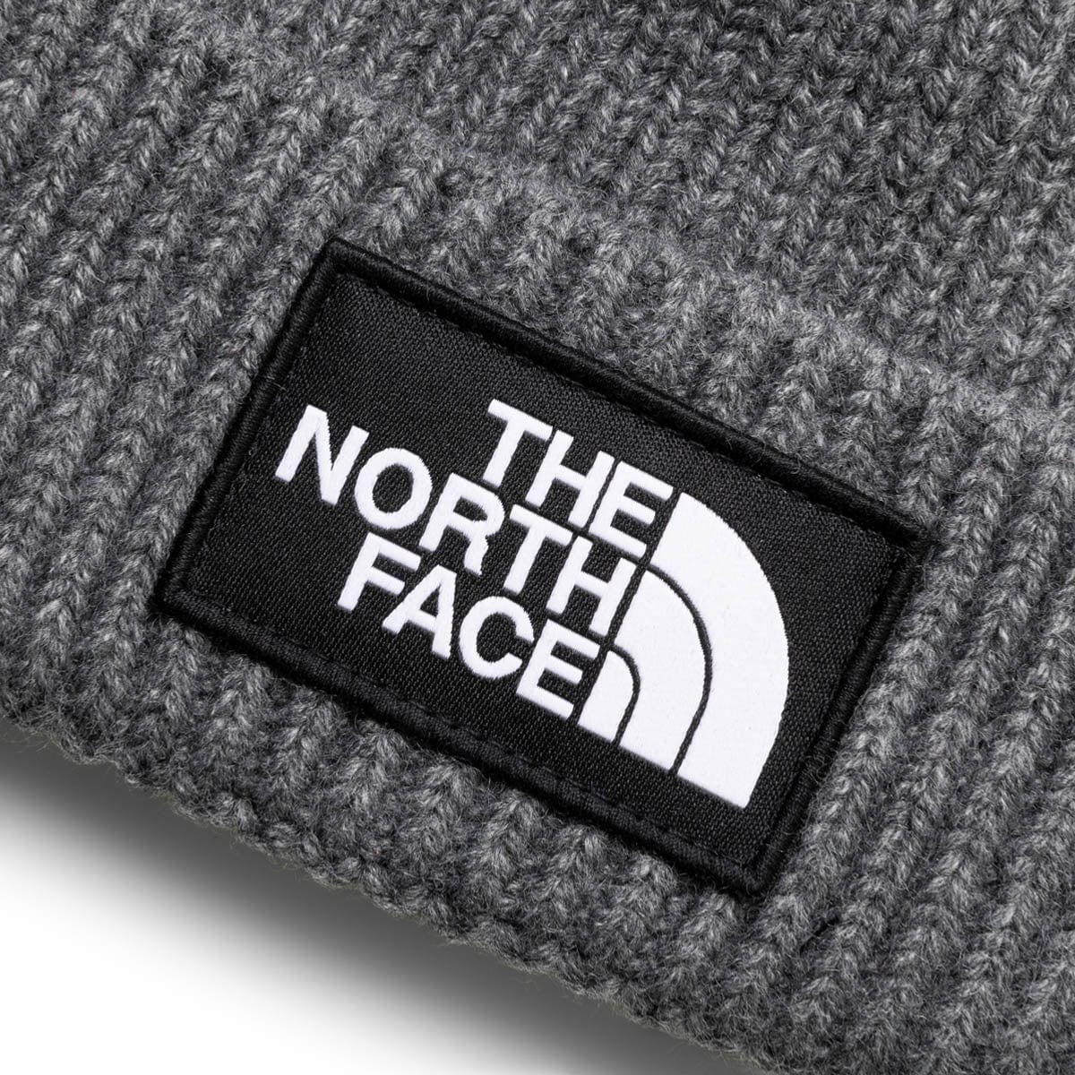 The North Face Headwear TNF MEDIUM GREY HEATHER / O/S TNF LOGO BOX CUFFED BEANIE