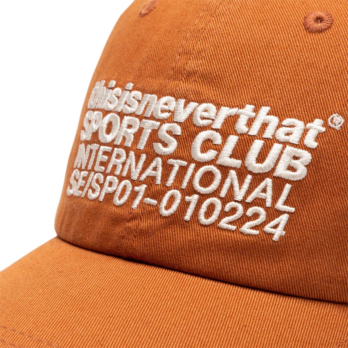 thisisneverthat Headwear ORANGE / O/S BINDING SPORTS CLUB CAP (STANDARD OG)