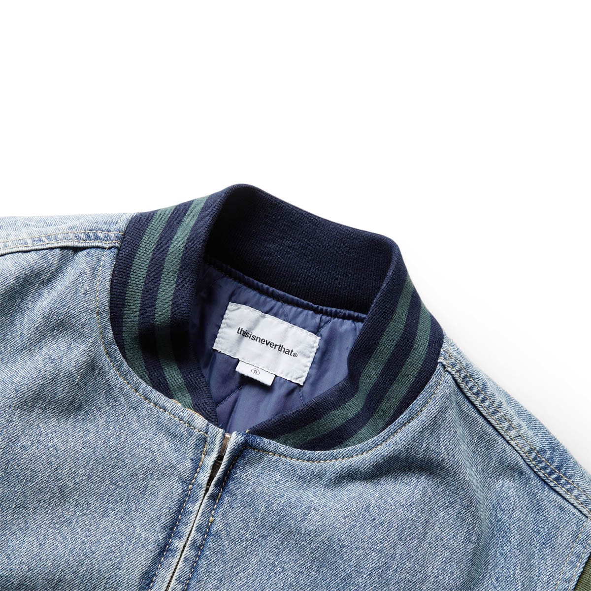 thisisneverthat Outerwear DENIM VARSITY JACKET