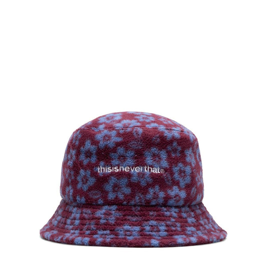 thisisneverthat headwear FLORAL FLEECE BUCKET HAT