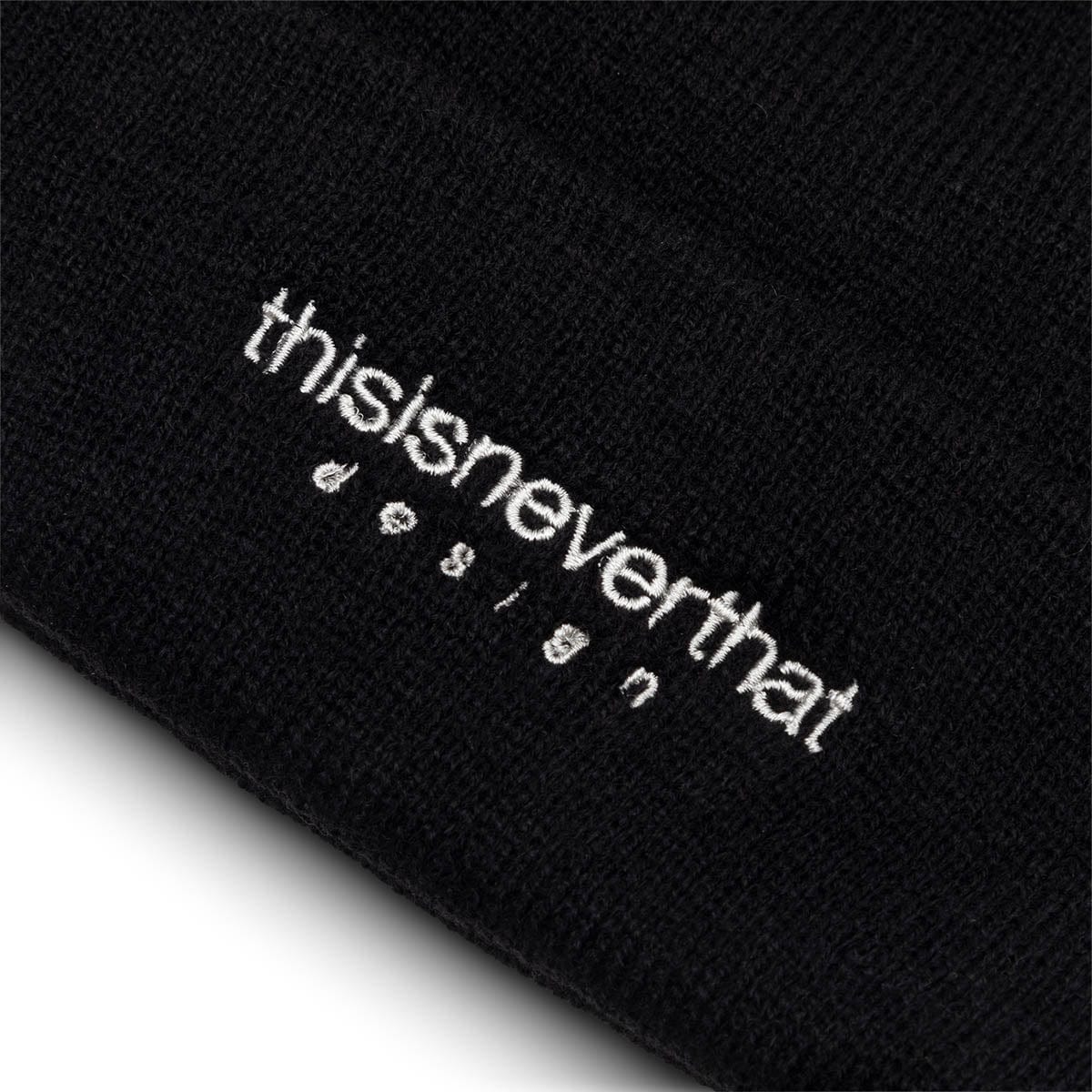 thisisneverthat Headwear BLACK / O/S L LOGO BEANIE