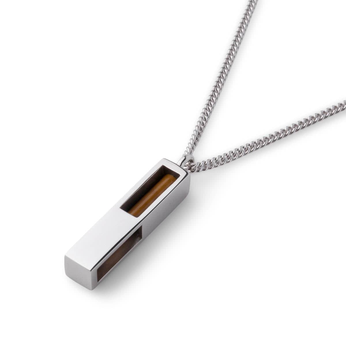 CUBE PENDANT TIGER EYE 925 STERLING SILVER | Cheap Slocog Jordan