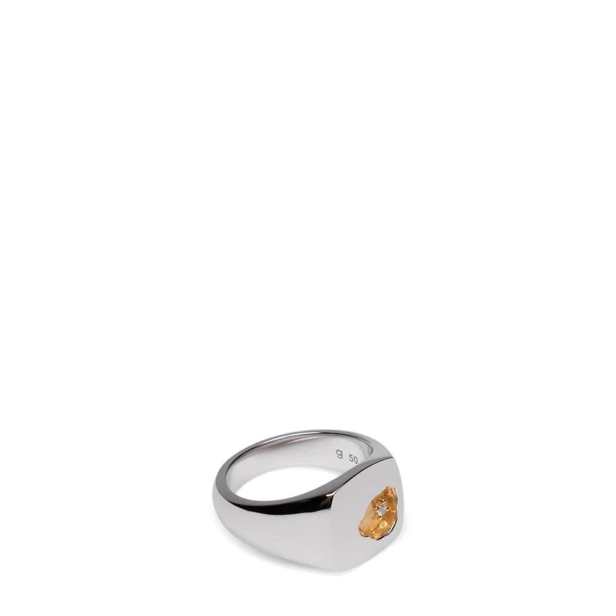 MINED RING SMALL DIAMOND Silver/Gold – StclaircomoShops