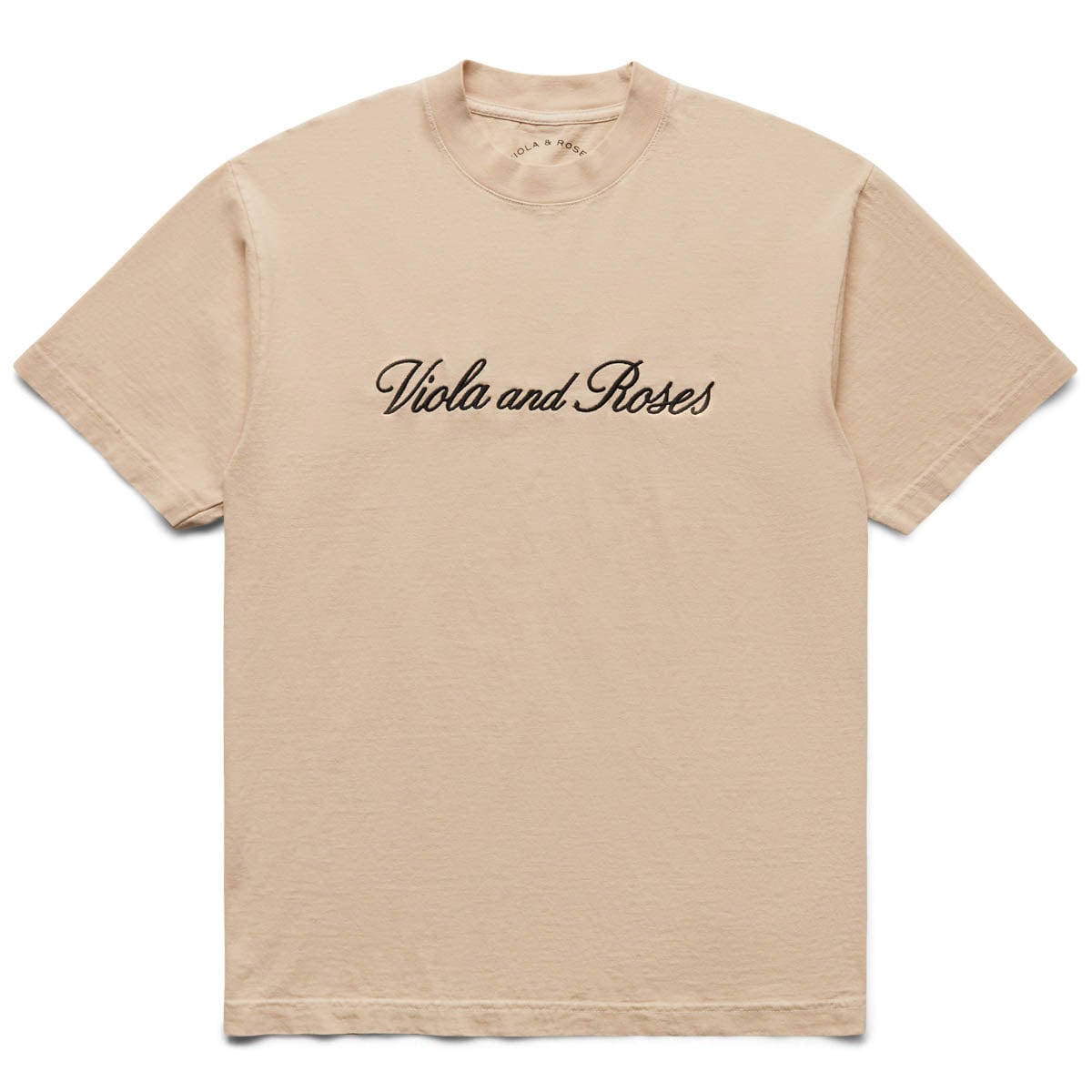 Viola & Roses T-Shirts EMBROIDERY LETTER S/S TEE