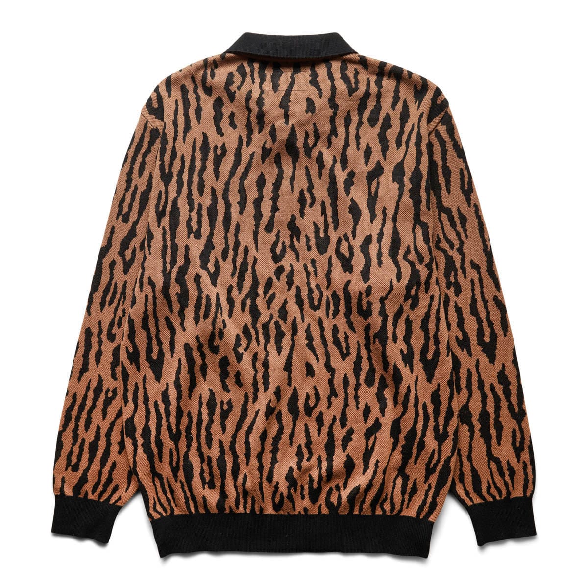 LEOPARD KNIT POLO SHIRT