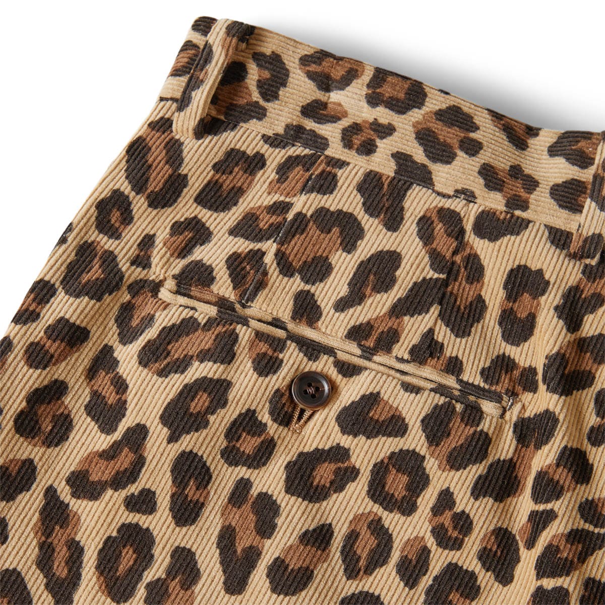 LEOPARD PLEATED TROUSERS