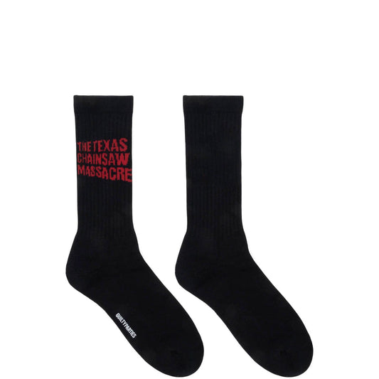 Wacko Maria Socks BLACK/RED / O/S THE TEXAS CHAINSAW MASSACRE / SKATER SOCKS