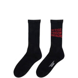 Wacko Maria Socks BLACK/RED / O/S THE TEXAS CHAINSAW MASSACRE / SKATER SOCKS