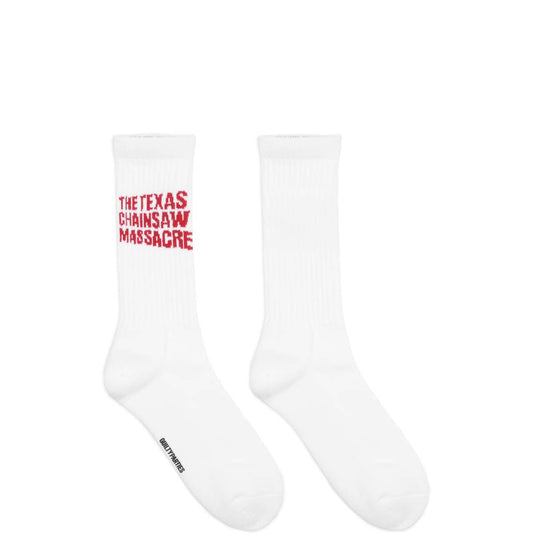 Wacko Maria Socks WHITE/RED / O/S THE TEXAS CHAINSAW MASSACRE / SKATER SOCKS