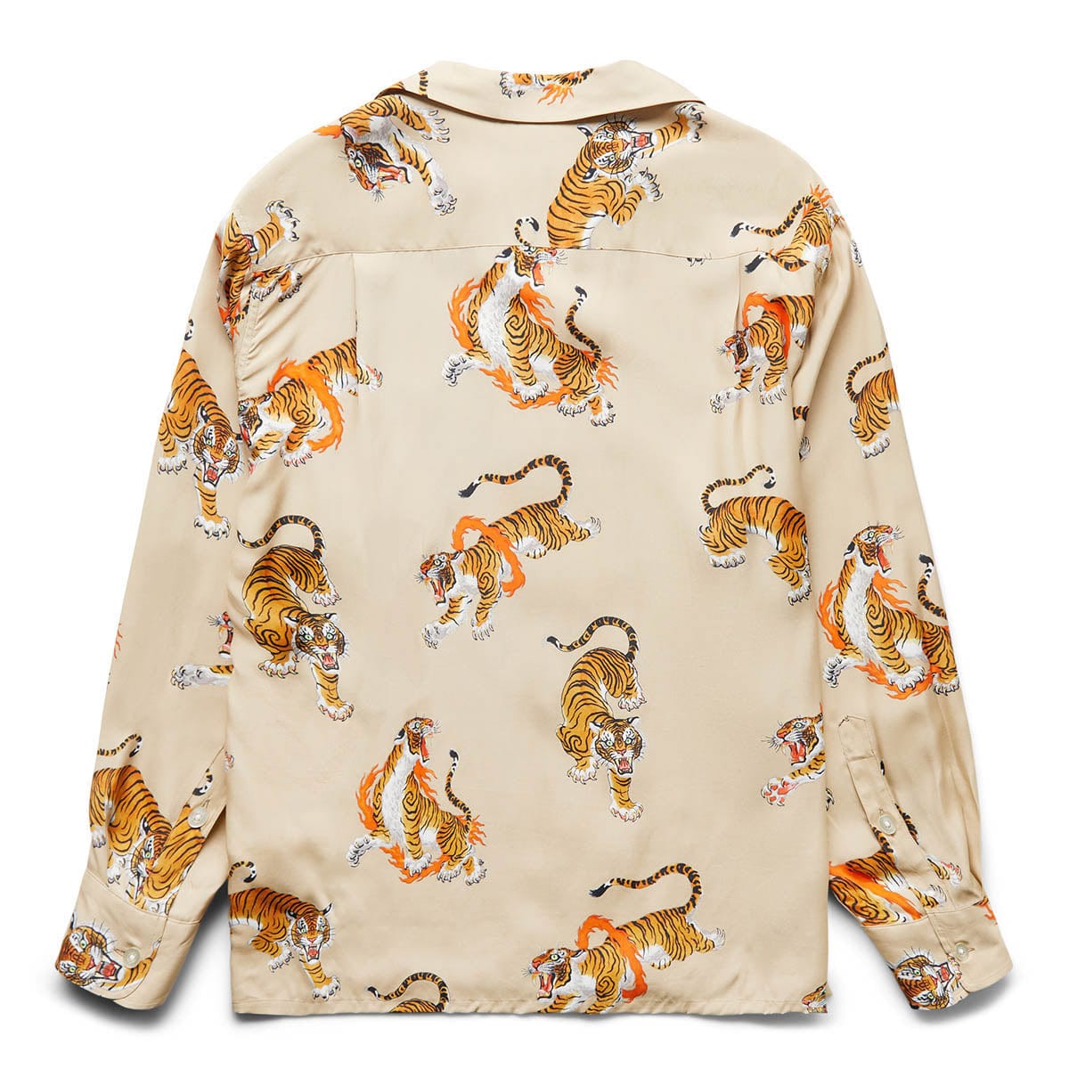 TIM LEHI / HAWAIIAN SHIRT L/S ( TYPE-5 ) BEIGE | Bodega