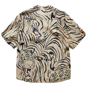 TIM LEHI / S/S HAWAIIAN SHIRT (TYPE-2) Beige – Bodega