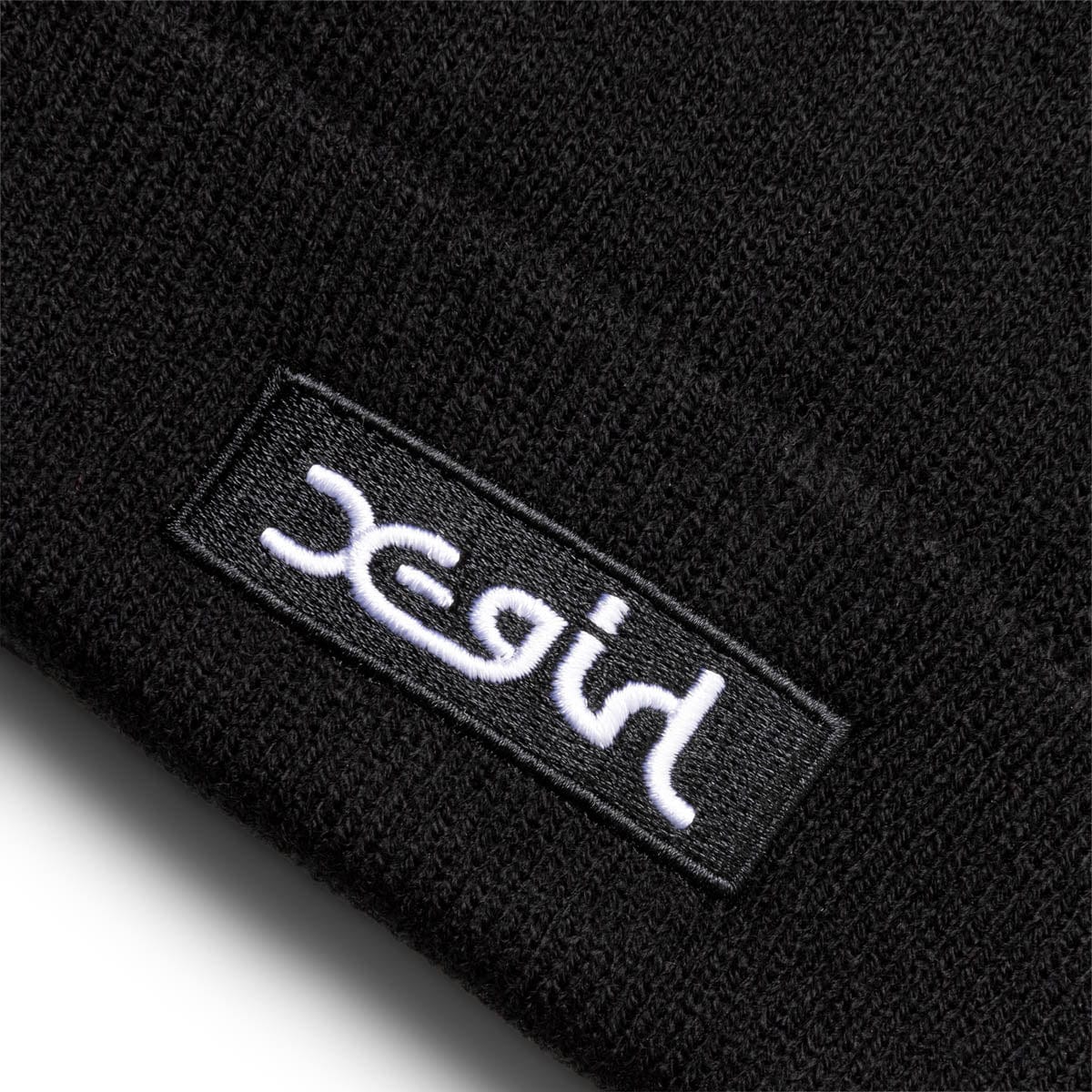 X-Girl Headwear BLACK / O/S BOX LOGO KNIT CAP
