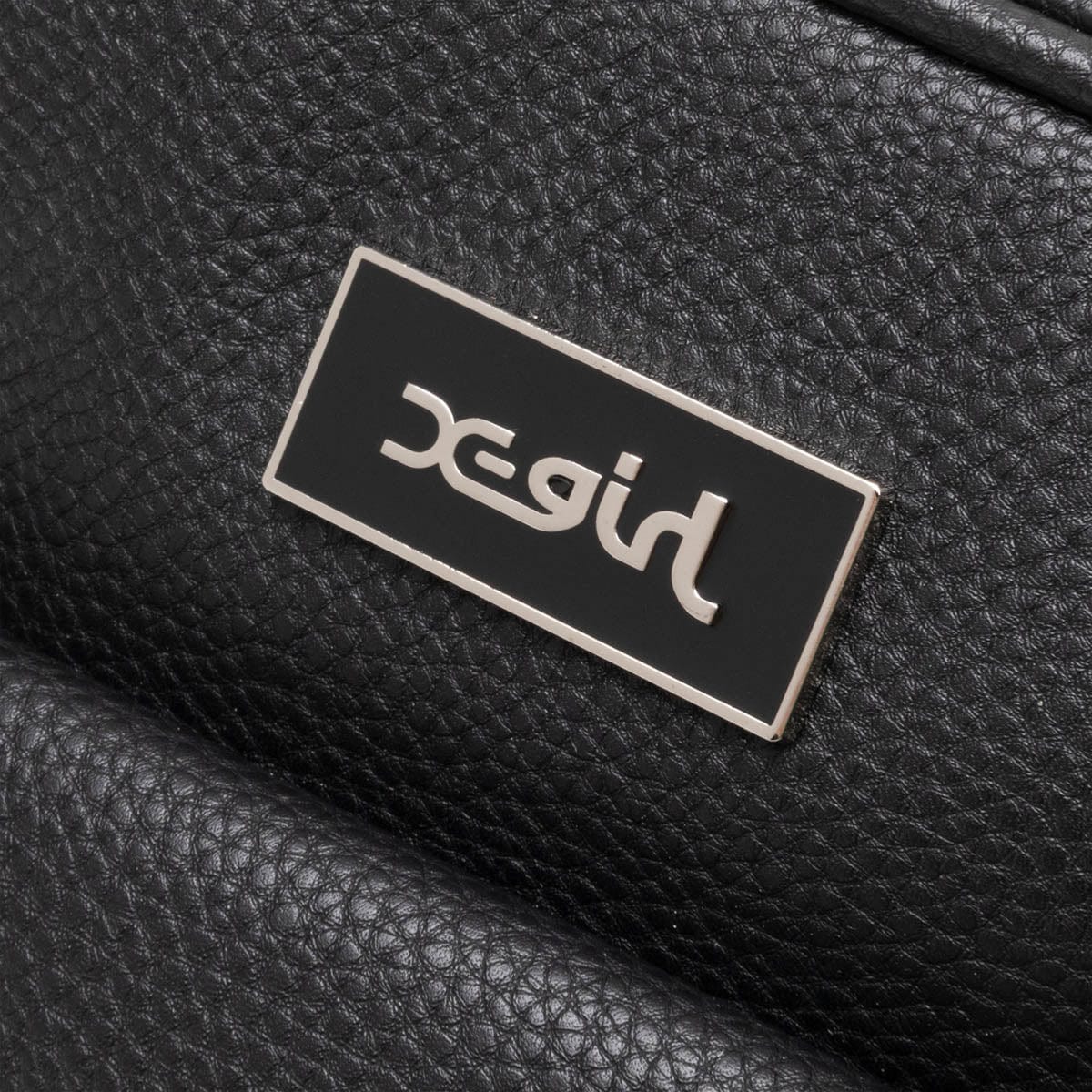 logo-engraved twist-lock backpack | FAUX LEATHER FLAP SHOULDER BAG
