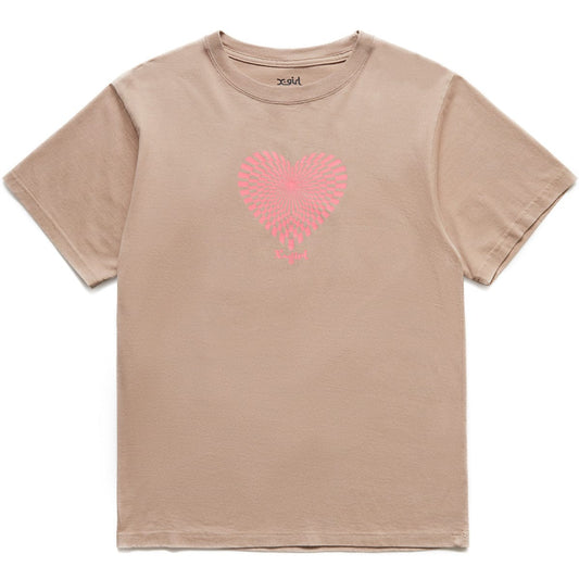 X-Girl Womens GEOMETRIC HEART S/S TEE