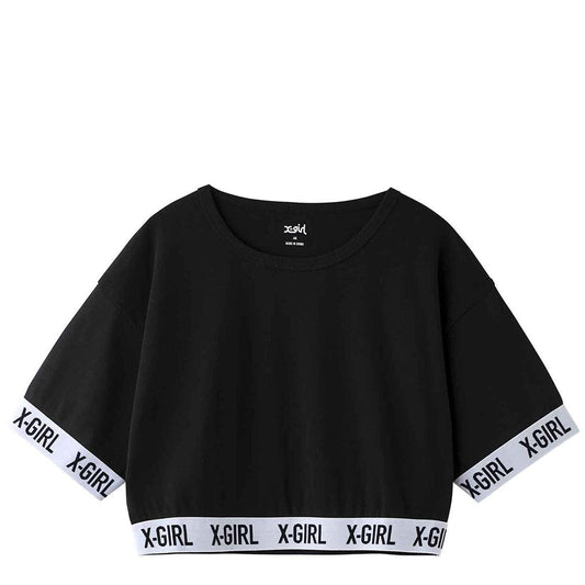 X-Girl Womens LOGO CROPPED TOP