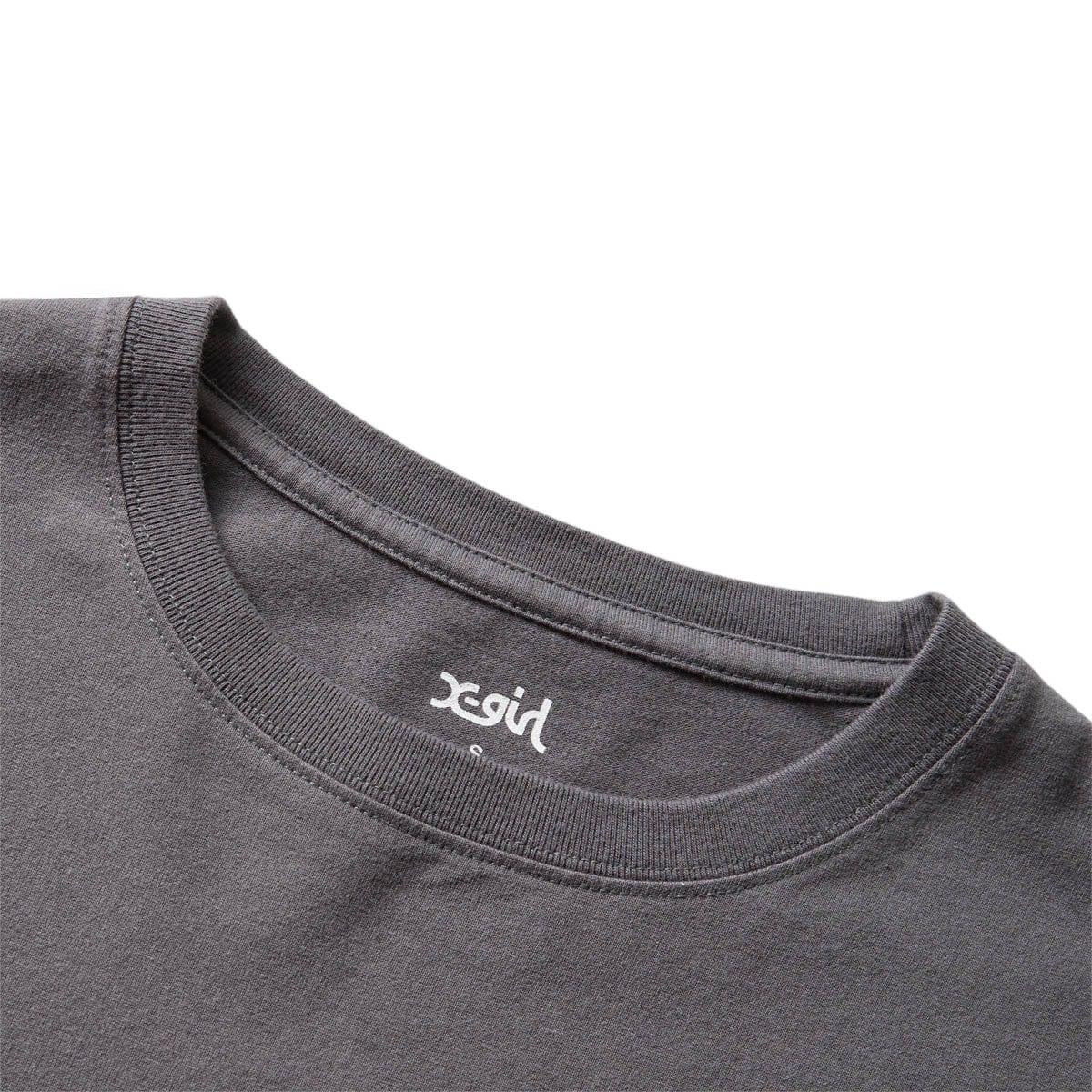 X-Girl Womens WASHED FACE LOGO L/S TEE