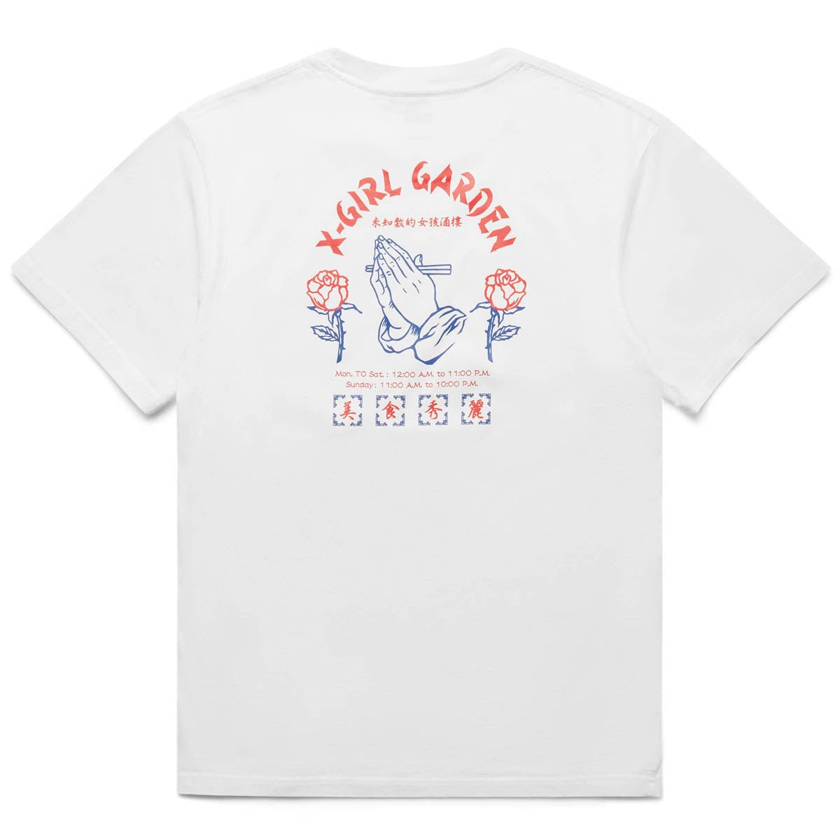 X-Girl T-Shirts X-GIRL GARDEN S/S TEE