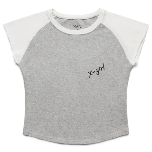 X-Girl T-Shirts RINGER BABY TEE