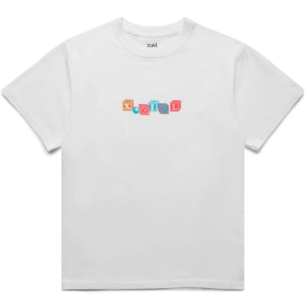 X-Girl T-Shirts TOY BLOCK LOGO S/S TEE